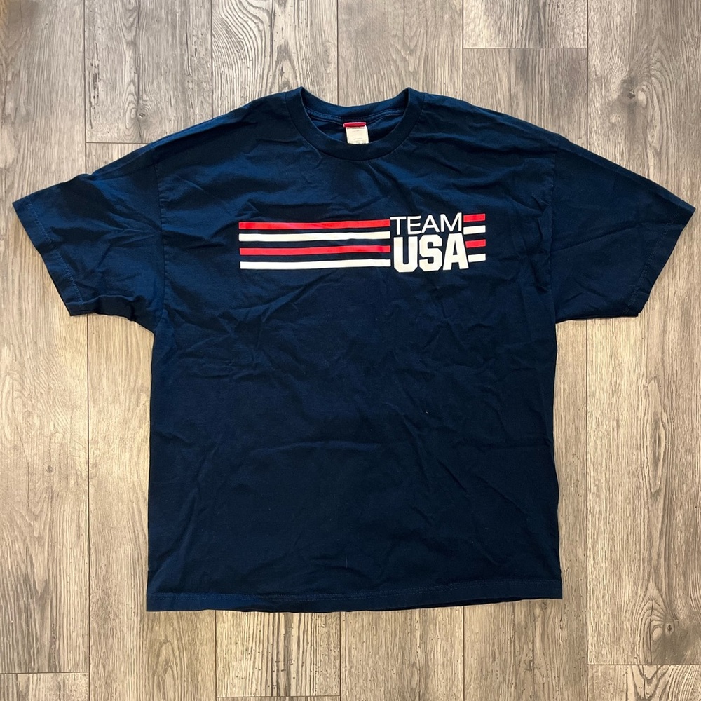 Team USA United States Olympic Committee Men’s Unisex Short Sleeve T-Shirt XXL